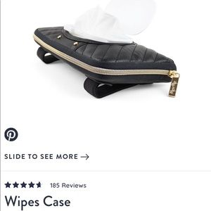 Itzy ritzy black pacifier pod & wipes case